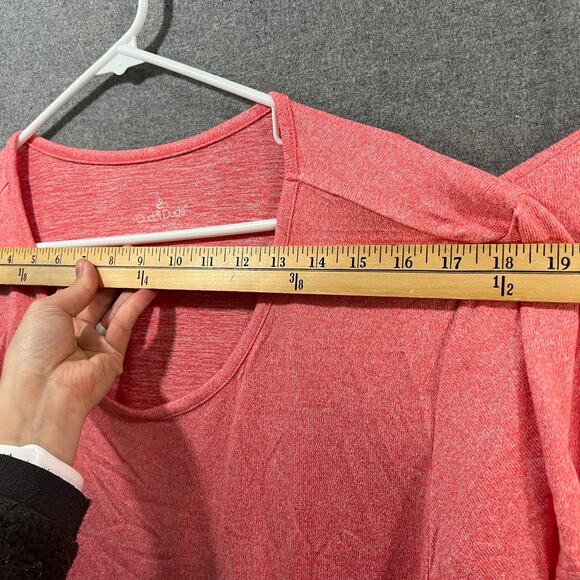 Cuddl Duds Seriously Soft 2-Piece Tee & Wrap Set Coral Size 3X - Picture 6 of 10